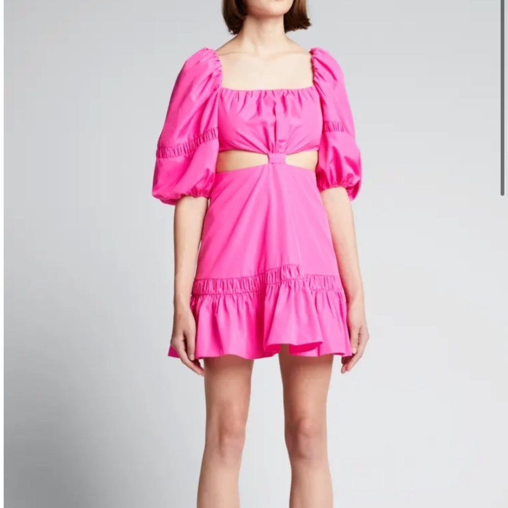 ALEXIS Bertana Shirred Cutout Dress size small